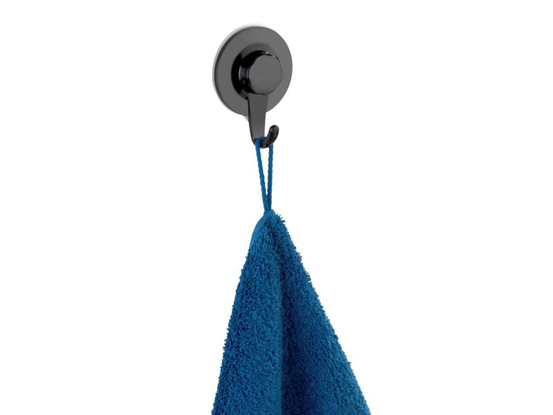 Wenko static-loc hook valenza plastic black, , medium image number null