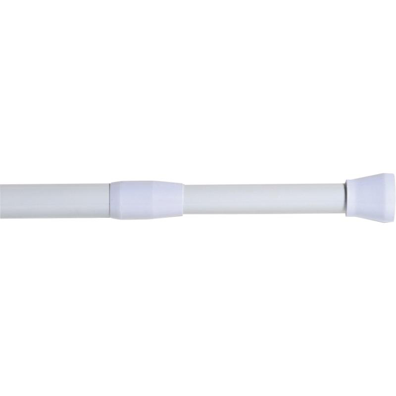 Tendance aluminium shower curtain rod 135-250cm - white, , medium image number null
