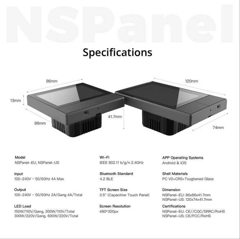 Product image: Sonoff ns panel (touch screen ), , medium-null