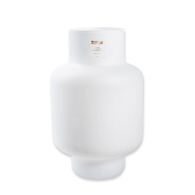 Jodeco glass zzing vase marilyn white (available in 2 sizes)