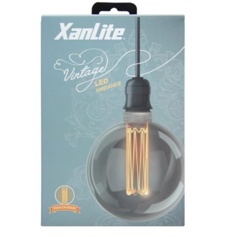Product image: Xanlite g125 hologram e27 smoked glass globe, , medium-null