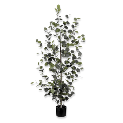 Mica eucalyptus artificial plant in pot 150x30cm, , medium