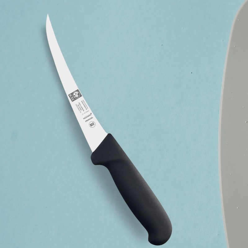 Product image: Icel μαχαίρι αποκοπής 13 cm με καμπυλωτή λεπίδα και μαύρη λαβή 281.3855.13, , medium-null