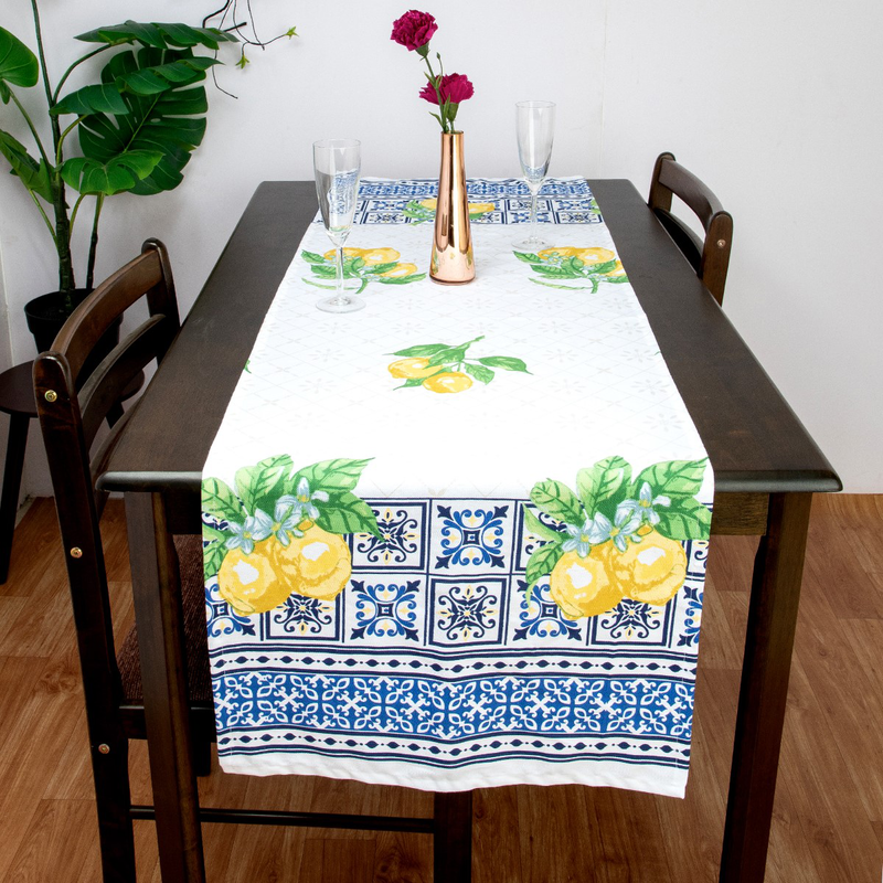 Product image: Lemon design cotton runner 45x150, , medium-null