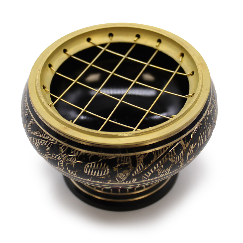 Brass charcoal burner, , medium-null