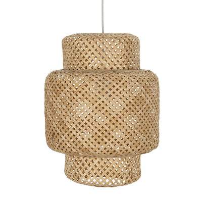 Bamboo ceiling lamp with cable, , medium
