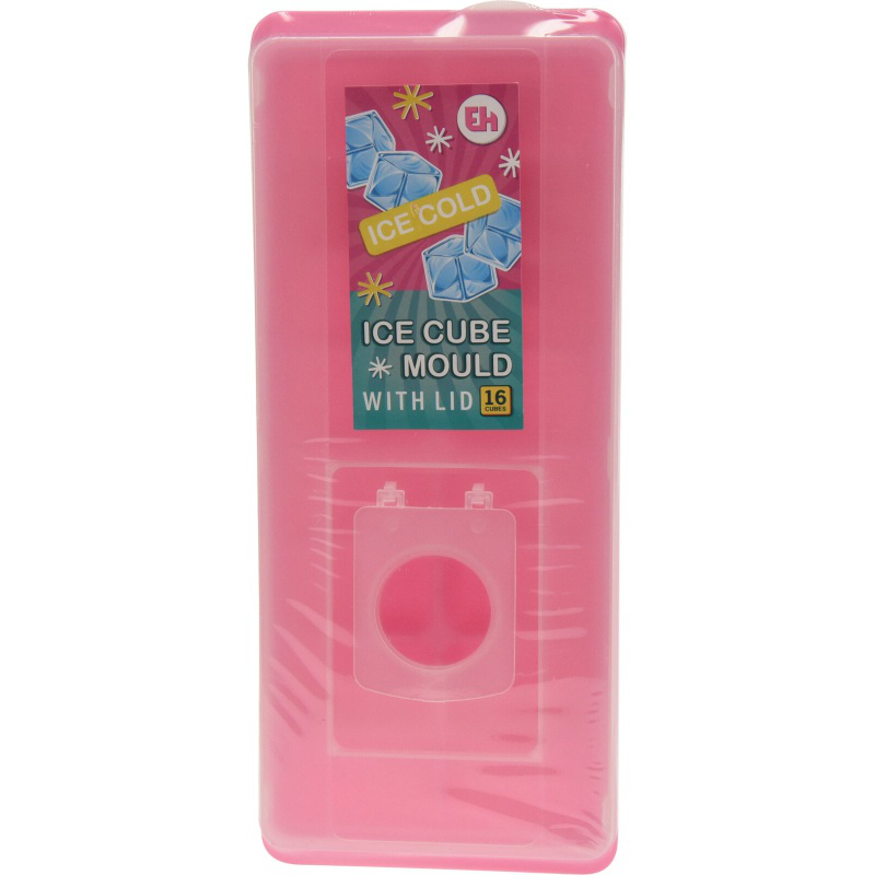 Ice cube maker with lid - assorted colors, , medium-null