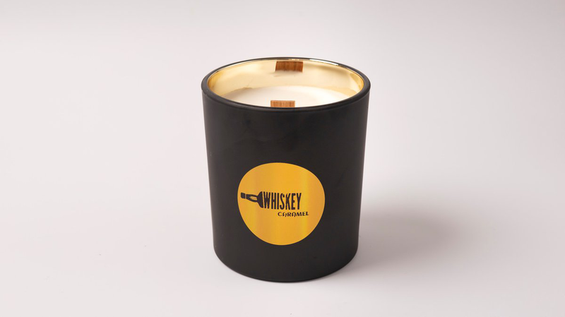 Soy scented  candle | 400gr | Whiskey Caramel-null