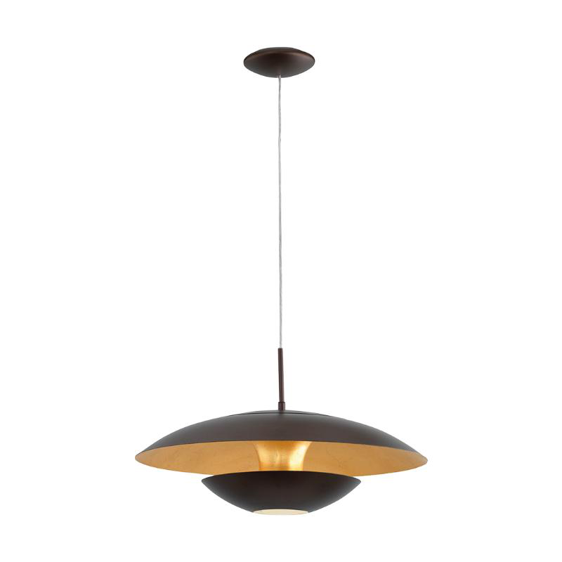 Product image: Eglo 'nuvano' 1xe27 (max.60w) pendant light brown+gold ø480xh1100mm, , medium-null
