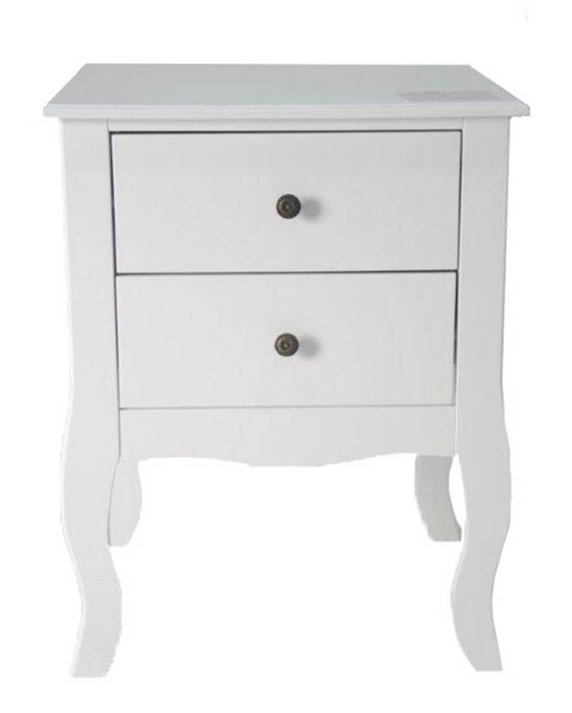 Superliving toulouse bedside table 45x40x57.5cm - white, , medium image number null