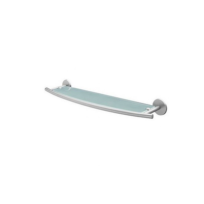 Virginia glass bathroom shower with brushed nickel holder, , medium