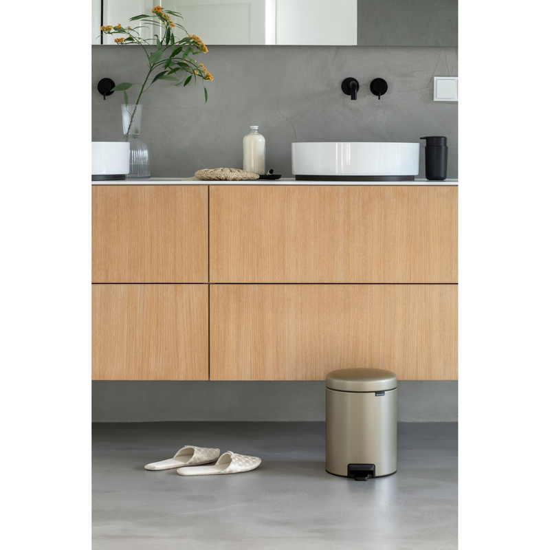 Product image: Brabantia new icon pedal bin 5l - champange, , medium-null