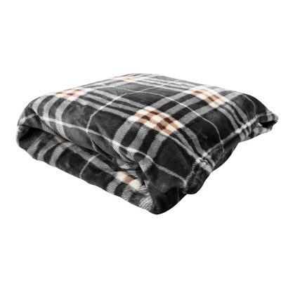 Easyhome blanket fleece 150x200cm - grey, , medium