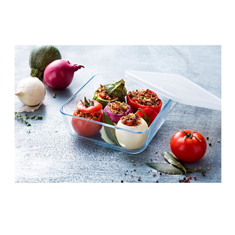 Product image: Pyrex cook & freeze sqr dish w/lid 20x20x7cm 2 l 219p001, , medium-null