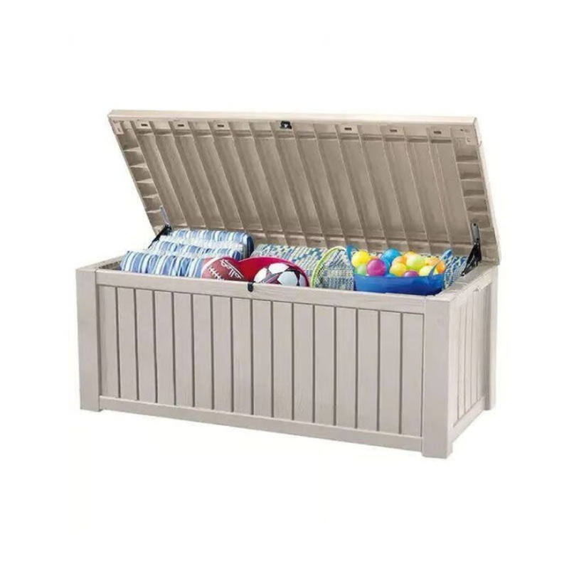 Product image: Pool box 570l κουτί αποθήκευσης πισίνας λευκό που λειτουργεί και ως κάθισμα για 2 ενήλικες, , medium-null