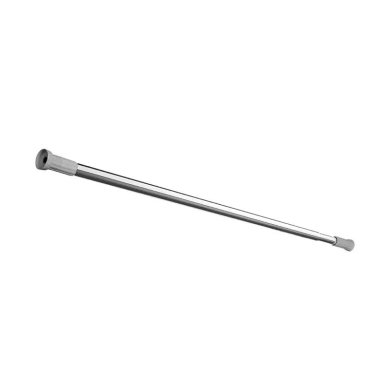 Bathroom curtain hose extended 125-220cm chrome, , medium-null