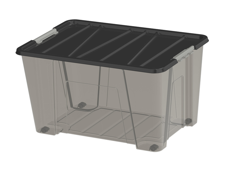 Dea home storage box jolly smoke 50l, , medium image number null