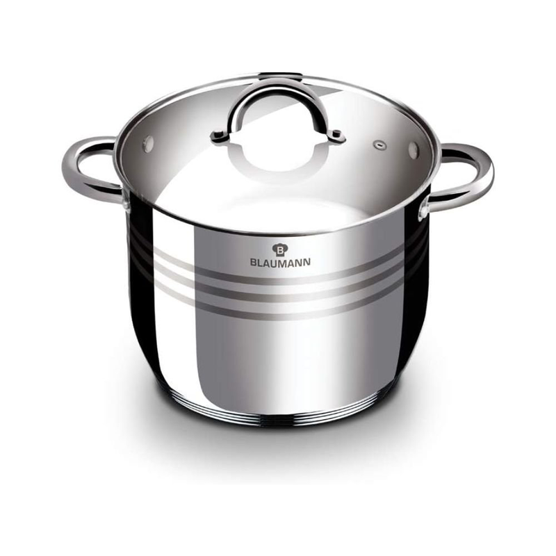 Product image: Blaumann bl-3863 σετ μαγειρικών σκευών 6 τεμαχίων, ανοξείδωτο ατσάλι με πάτο 5 στρώσεων, , medium-null