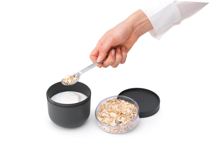 Brabantia make & take bowl 0.5l dark grey, , medium-null