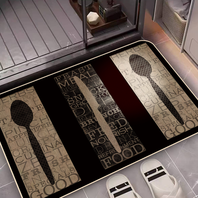 Kitchen mat with non-slip floor and rubber back #kmr259