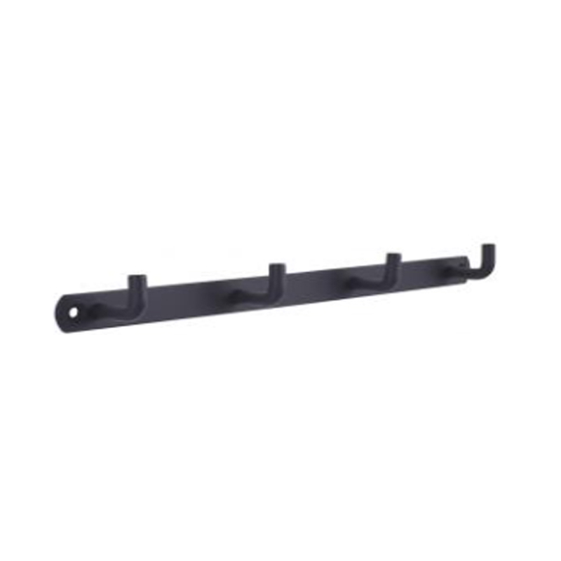 Hanger with 4 hooks metal black mat, , medium-null