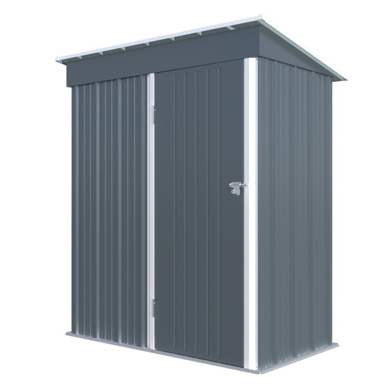 Isunor μεταλλική γαλβανιζέ αποθήκη κήπου – 3x5ft – 94x161xh181cm, , medium-null