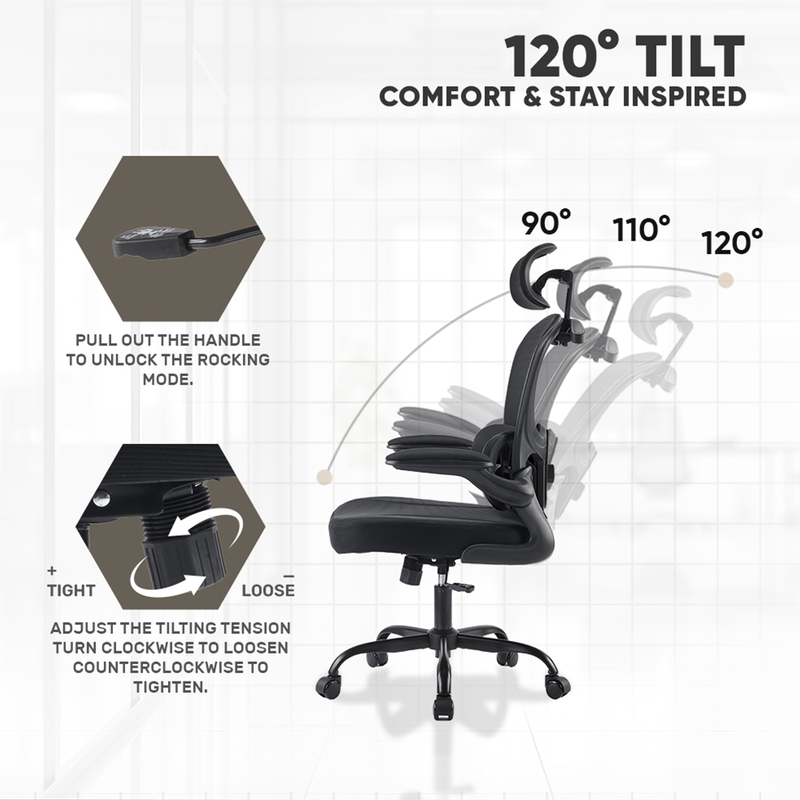 Armaggeddon office chair mesh vertebrae v3 black-null