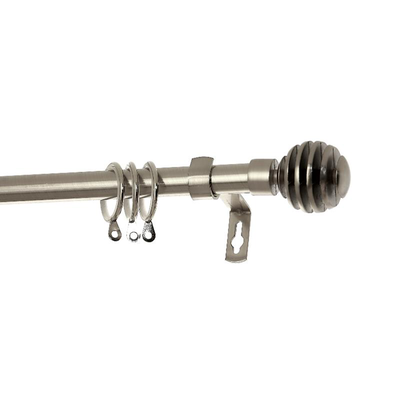 Extendable curtain rod barcelona 120-210cm - chrome