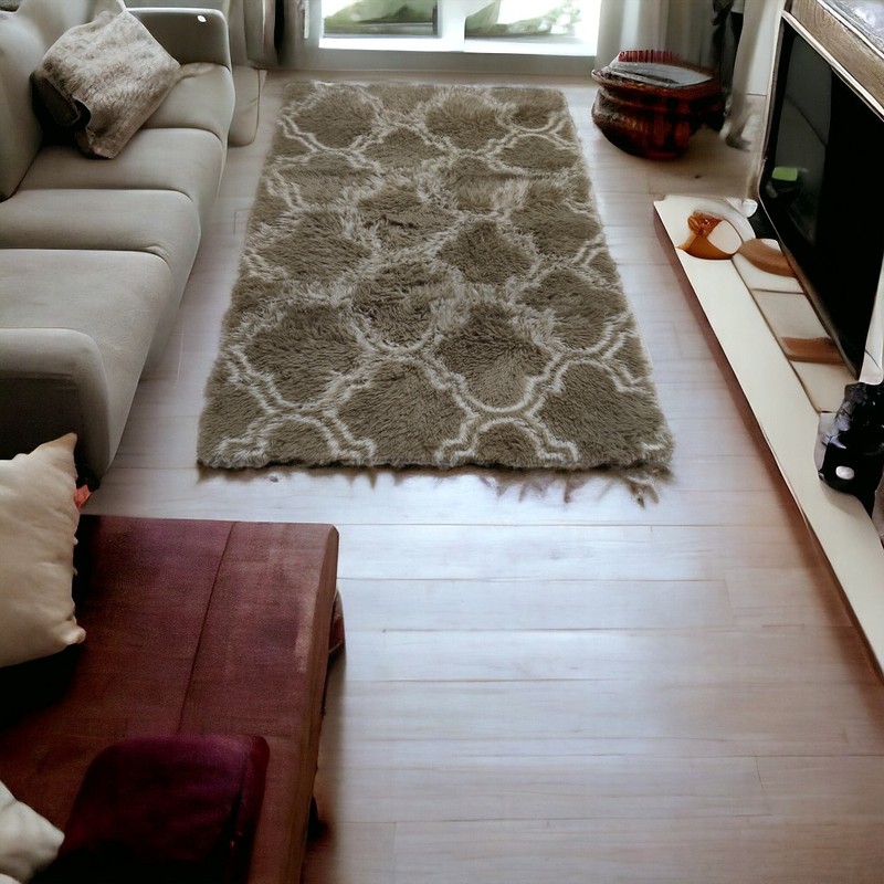 Product image: Soft fluffy carpet two tone 200x290cm #sfc94-null