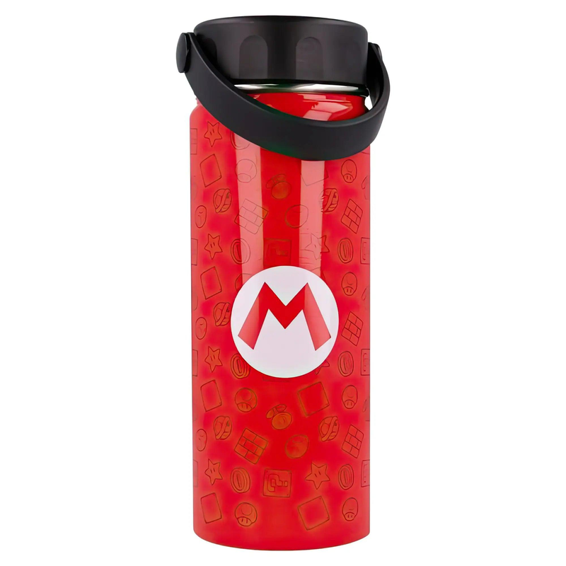 Nintendo super mario bros stainless steel bottle 530ml, , medium-null