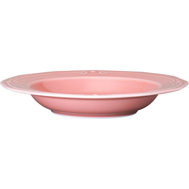 Product image: Athenee πιατο βαθυ 23cm πορσελανη ροζ, , medium-null