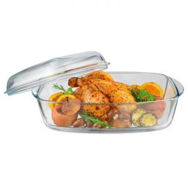 Pyrex 466a000 essentials glass rectangular casserole 4.3l + 2.2l, , medium image number null