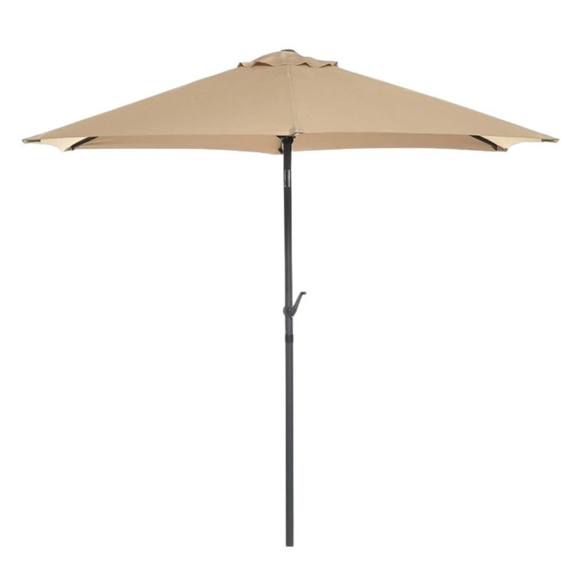 Product image: Homeman ομπρέλα κήπου 2.4m με αεραγωγό & ανθεκτικό αλουμινένιο σκελετό μπέζ, , medium-null