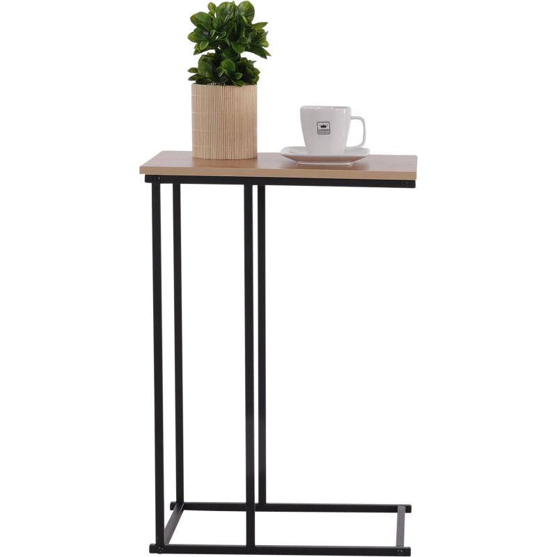 H & s collection metal side table with mdf top, , medium-null