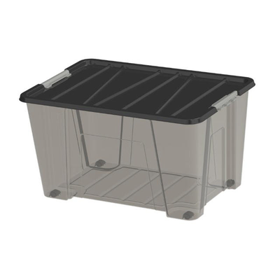Dea home storage box jolly smoke 50l, , medium