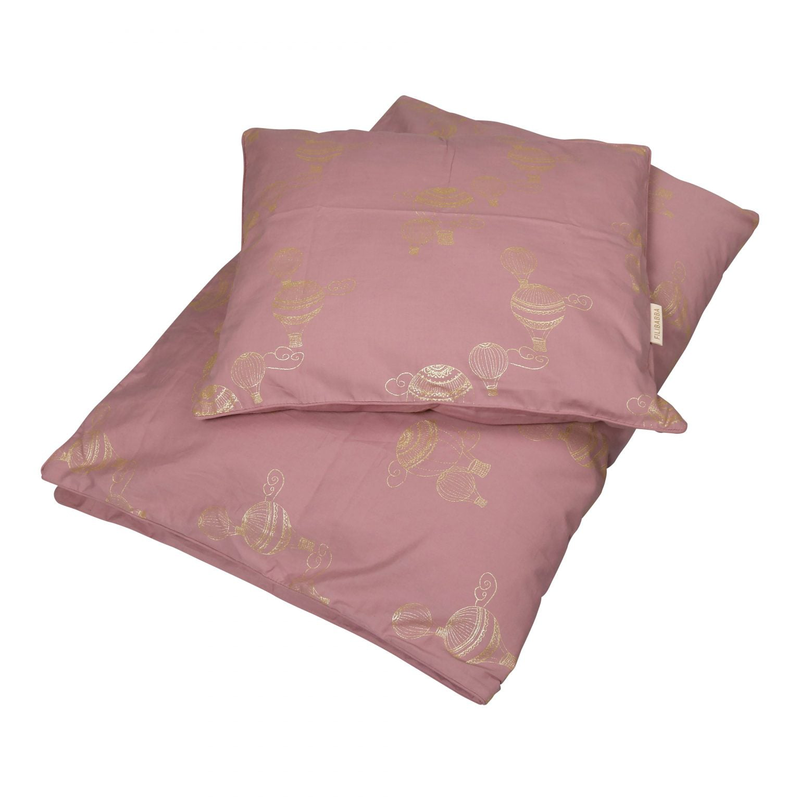 Filibabba baby bedlinen gots - Airballoon dusty rose, , medium-null