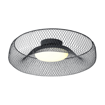 Sunlight 'lara' led 6w wall light glass smokey black 360lm 3000k &oslash;300xw100mm, , medium