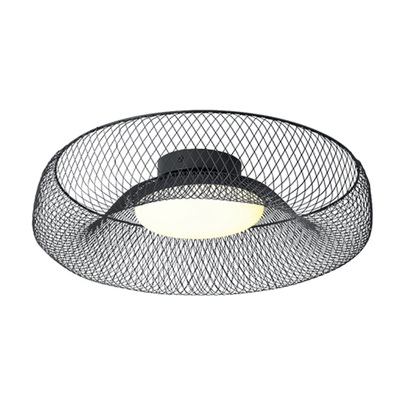 Sunlight 'lara' led 6w wall light glass smokey black 360lm 3000k &oslash;300xw100mm, , medium-null