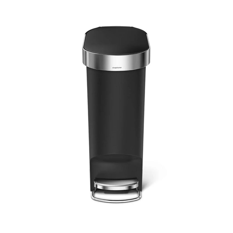 Simplehuman plastic bin 40l black-null
