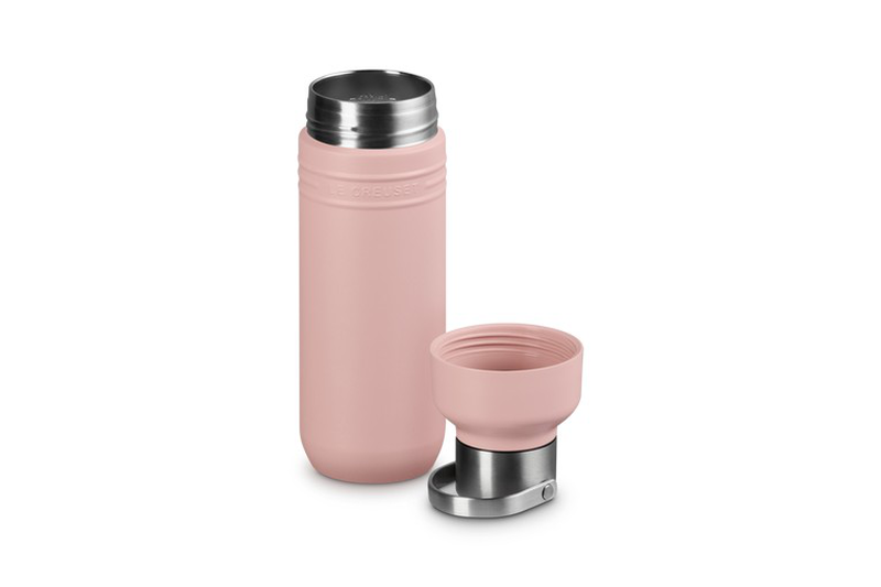 Le creuset - shell pink insulated water bottle 0.5l, , medium-null