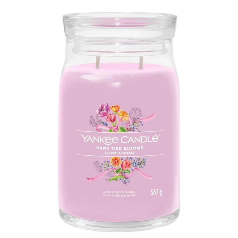 Product image: Yankee αρωματικο κερι μεγαλο σε βαζο - hand tied ανθη, , medium-null