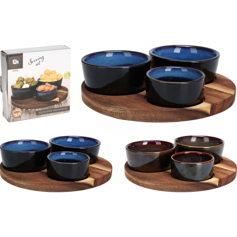 Product image: Σετ σερβιρισματος 4τμχ - διαφορα χρωματα, , medium-null