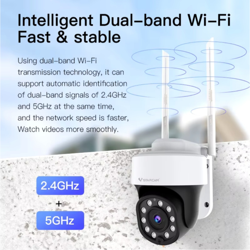 Vstarcam outdoor camera 4mp dual band Wi-Fi night vision, , medium image number null
