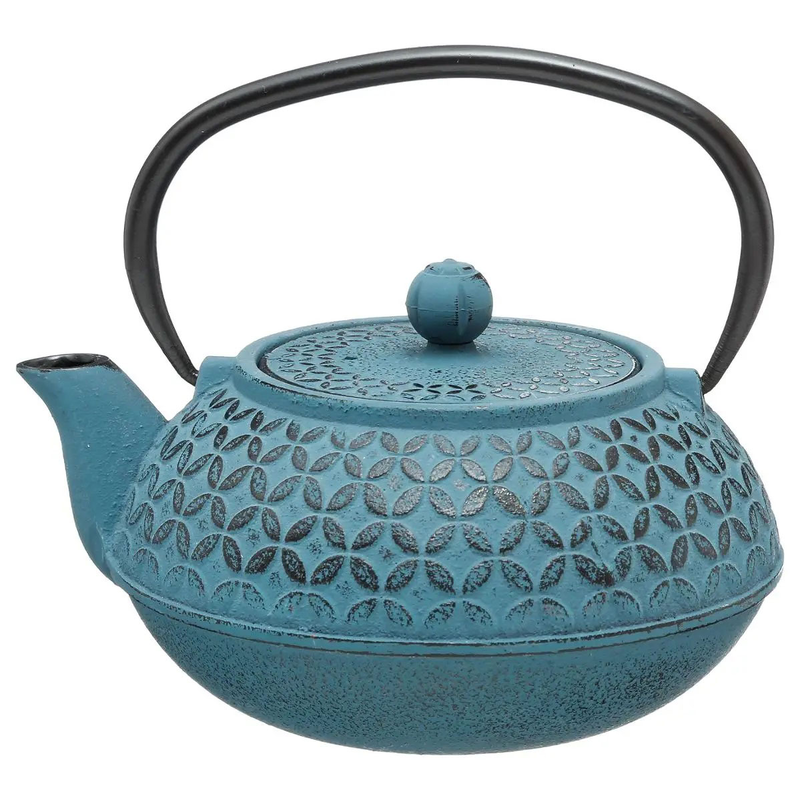 Secret de gourmet cast iron tea pot 1l blue, , medium-null