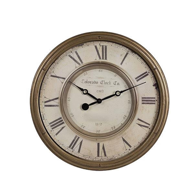 Wall clock antique gold - beige, , medium