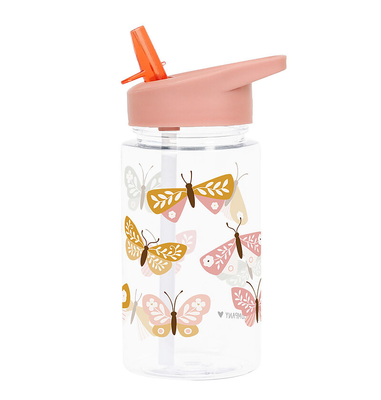A little lovely company drink bottle butterflies 450ml + free stickers, , medium