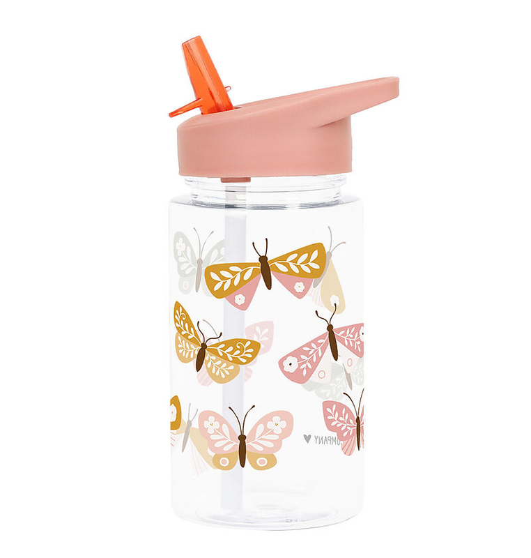 Product image: A little lovely company drink bottle butterflies 450ml + free stickers, , medium-null