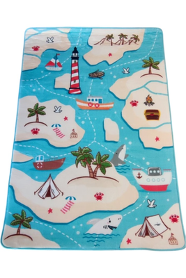 Kids carpet #awm-25758, Blue, medium
