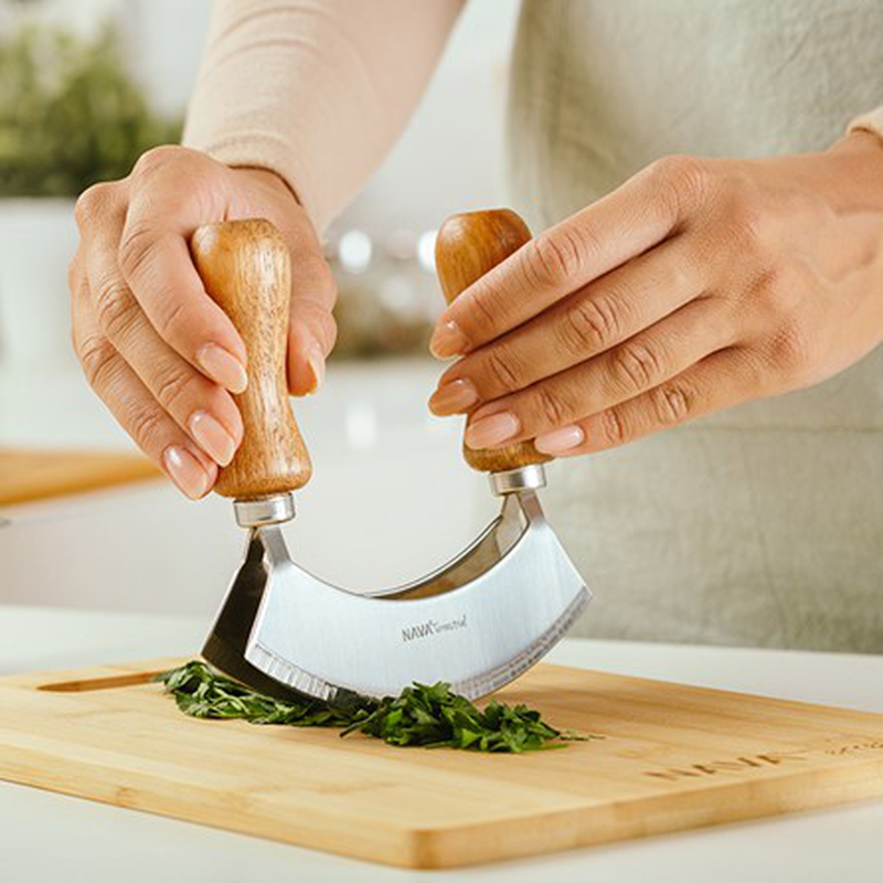 Nava terrestrial stainless steel double blade slicer 13.5cm-null