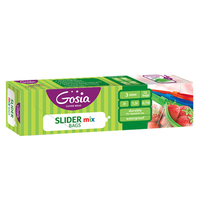 Gosia σακουλι τροφιμων slider - 12pcs